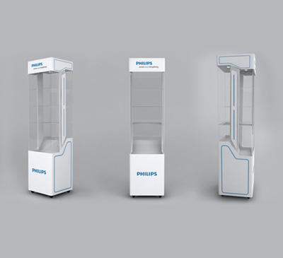 3D Exhibidor Philips, año 2009