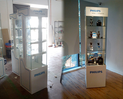 Exhibidor Philips, año 2009