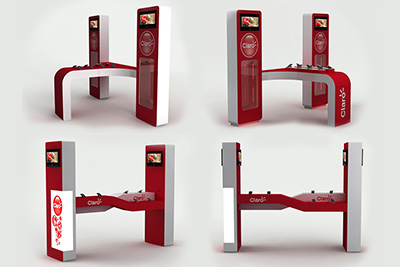 3D Exhibidor propuesta, año 2010