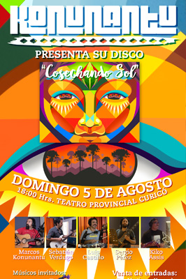 Afiche Lanzamiento 4to disco Konunantu