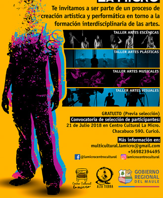 Afiche Centro Cultural La Micro, año 2018