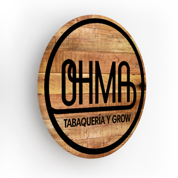 Propuesta Letrero a muro. Ohma Growshop, año 2018